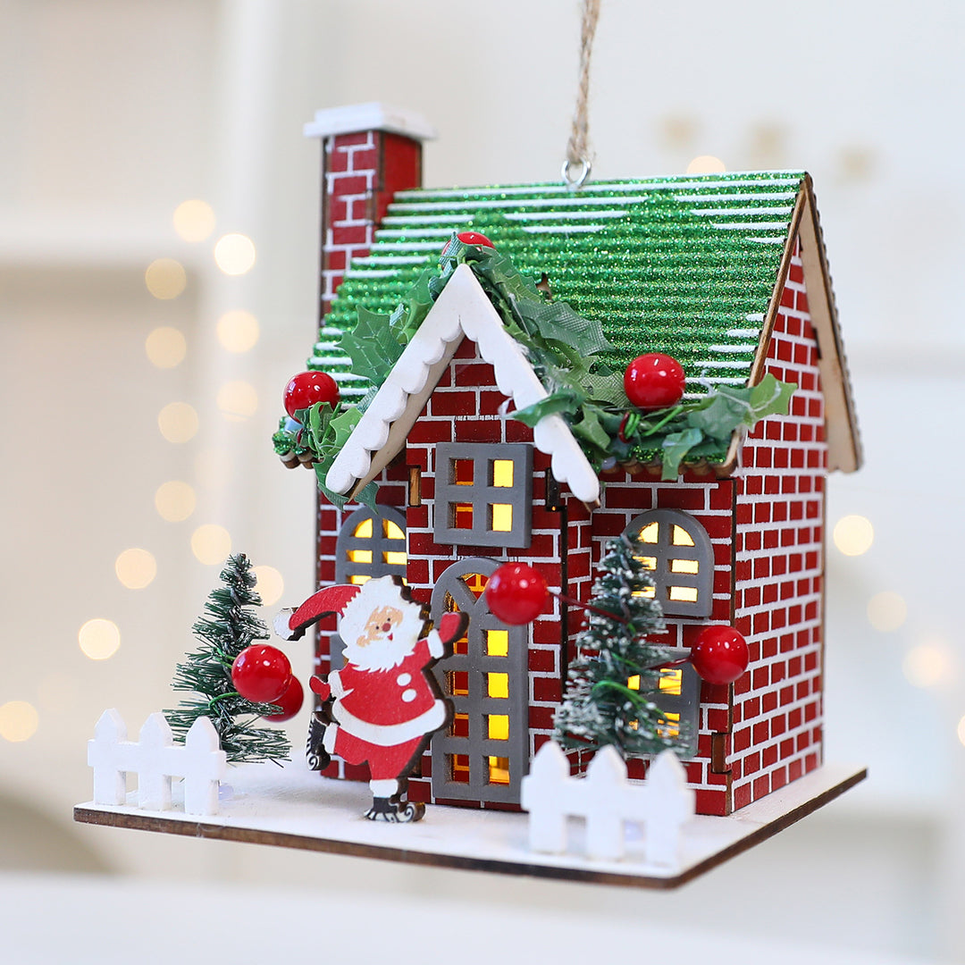 Weihnachtliche Stoff-Hängedekoration