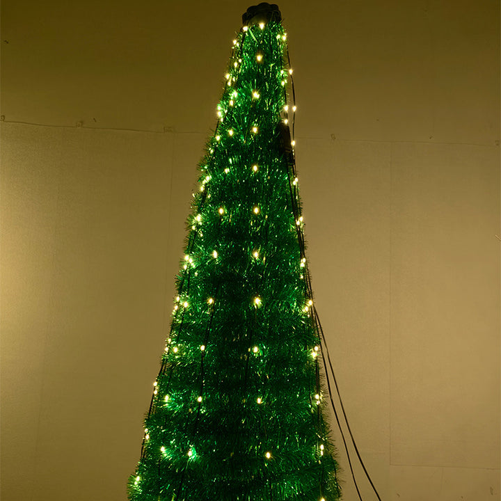 LED-Weihnachtsbaumspitze mit Lichtdraht, 3 m, USB