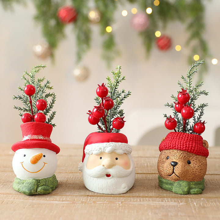 Dekorative Weihnachtsfiguren für festliche Szenen