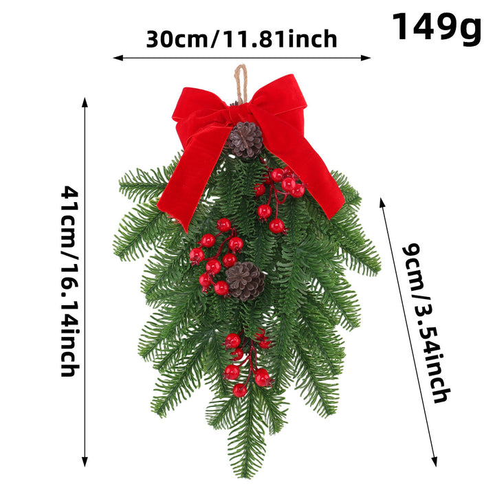 Dekorativer Weihnachtskranz aus Holz