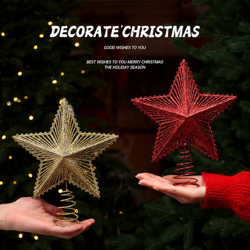 Leuchtende Weihnachtsbaum-Spitze