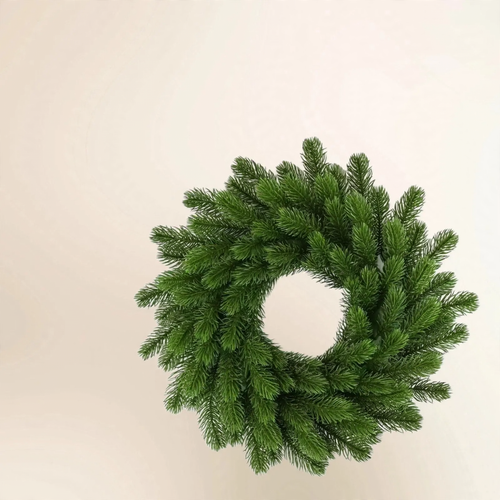 Weihnachtskranz aus PE-Kunststoff für die Tür