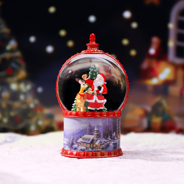 Kreative Weihnachts-Nachtleuchte mit Sternenlicht