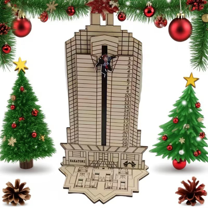 Dekorativer Holz-Adventskalender, europäischer Stil