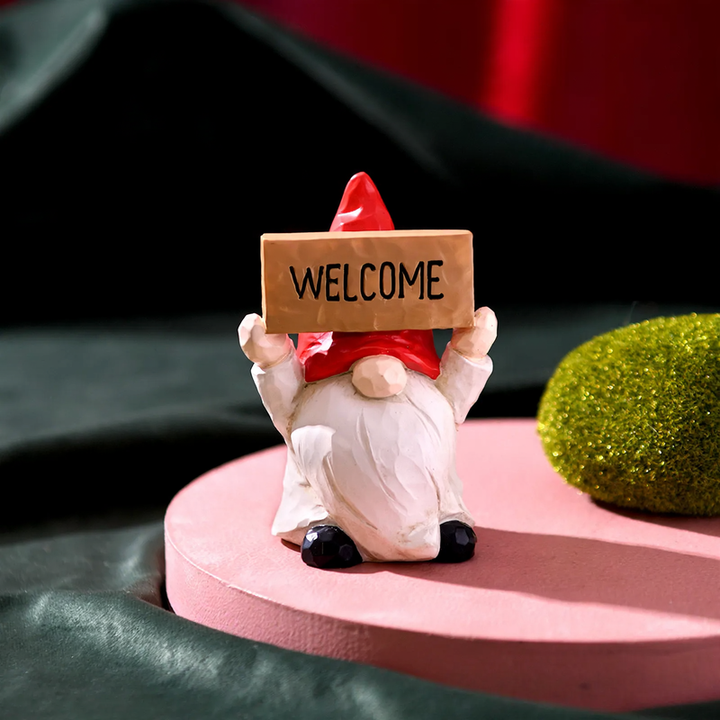 Dekorative Weihnachts-Wichtel Figur aus Kunstharz