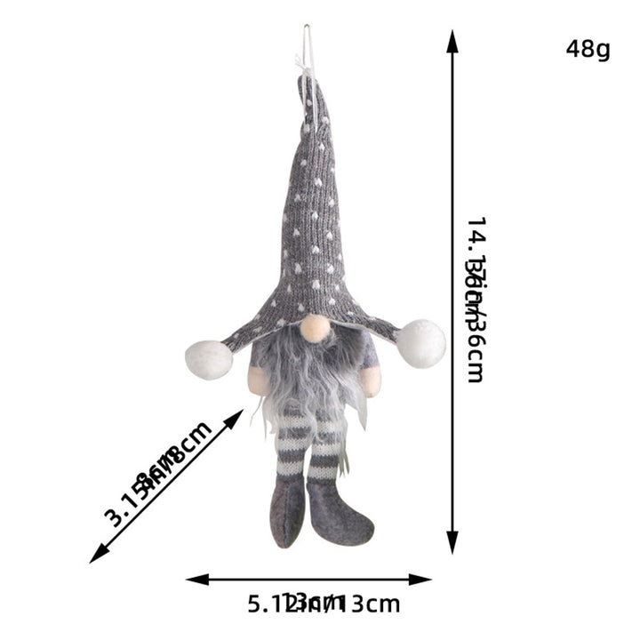 Leuchtende Weihnachts-Wichtelfigur mit Pailletten
