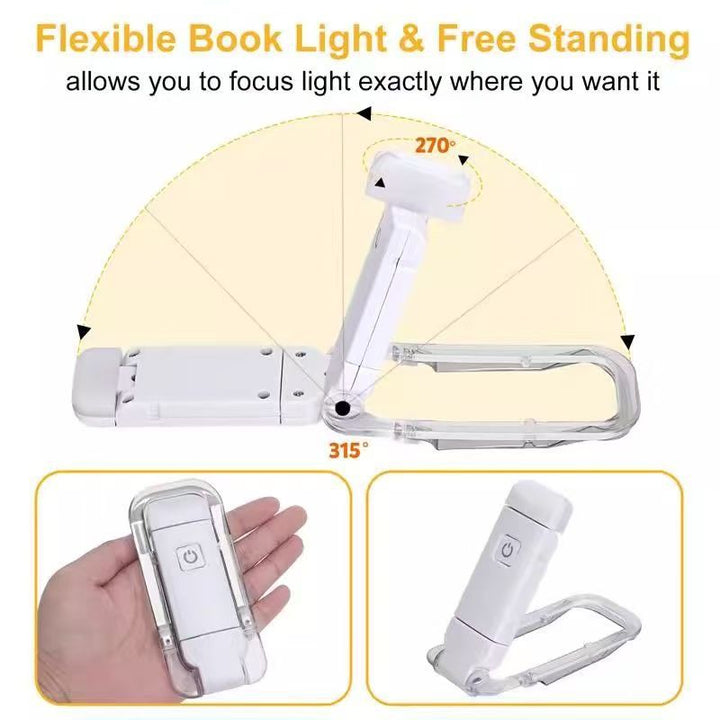 Verstellbare LED-Klemmleuchte für Bücher und E-Reader