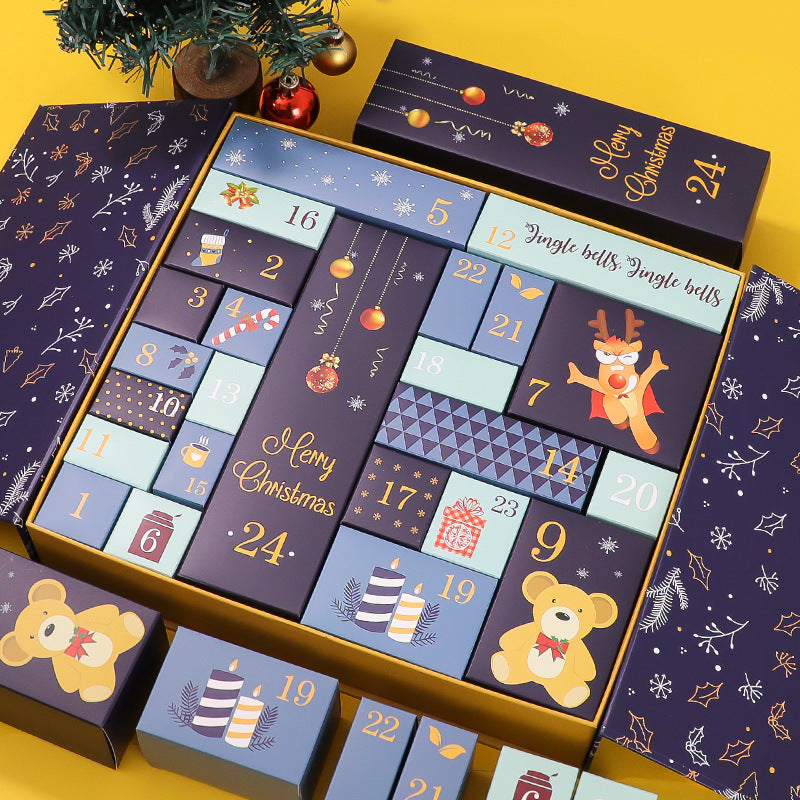 Weihnachts-Adventskalender Leerbox zum Basteln