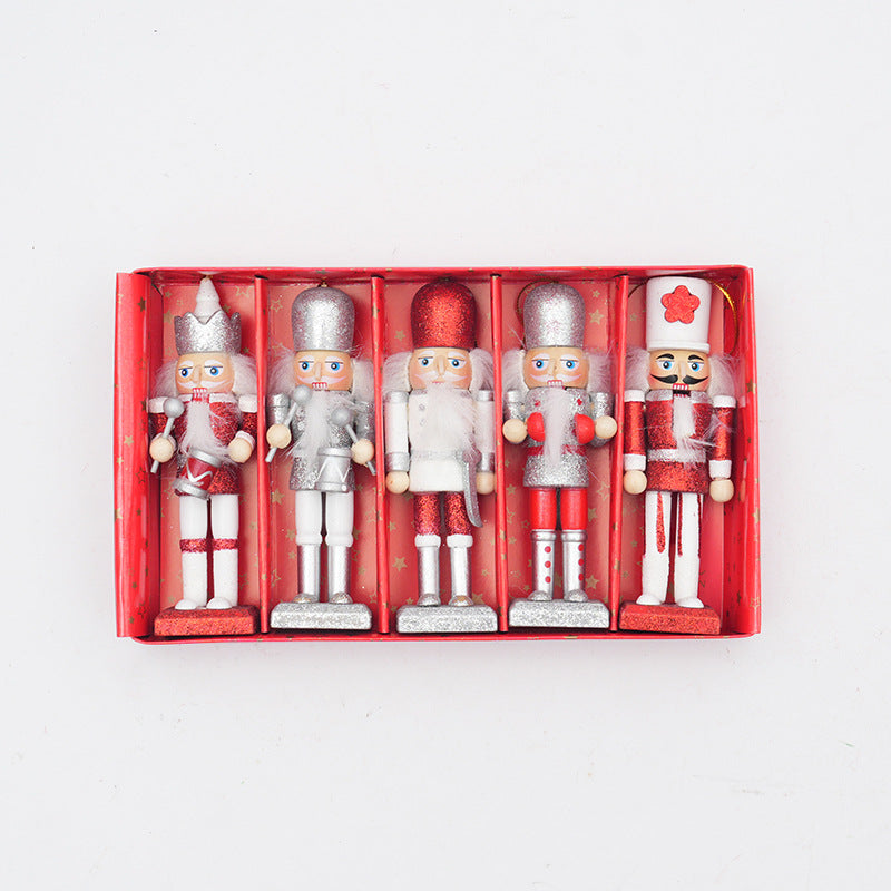 Nussknacker-Set, 12,5 cm, Weihnachtsbaumschmuck