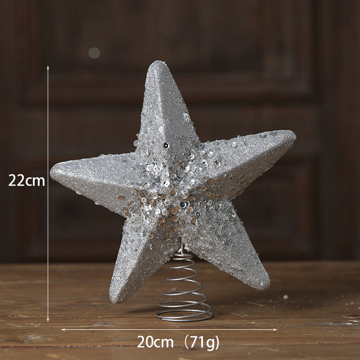 Weihnachts-Baumspitze Stern aus Schaumstoff