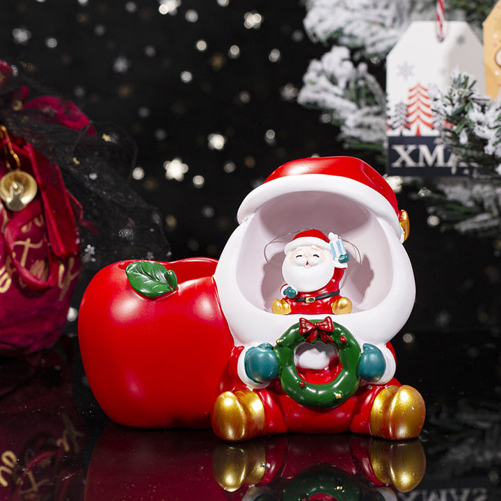 Weihnachtlicher Stifthalter mit integrierter Leuchte