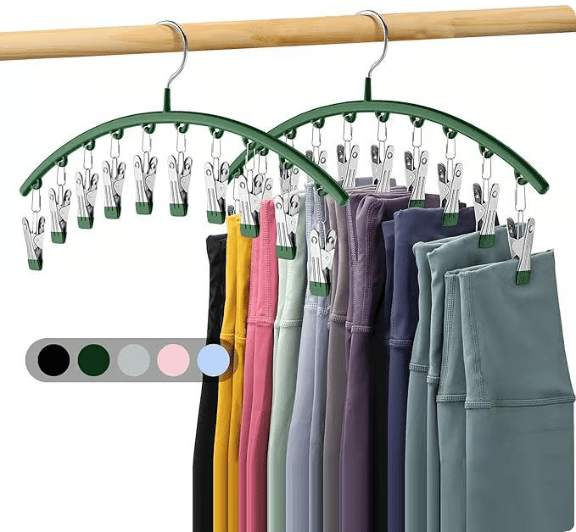 Leggings-Organizer Kleiderbügel mit Gummi-Clips | Karnz