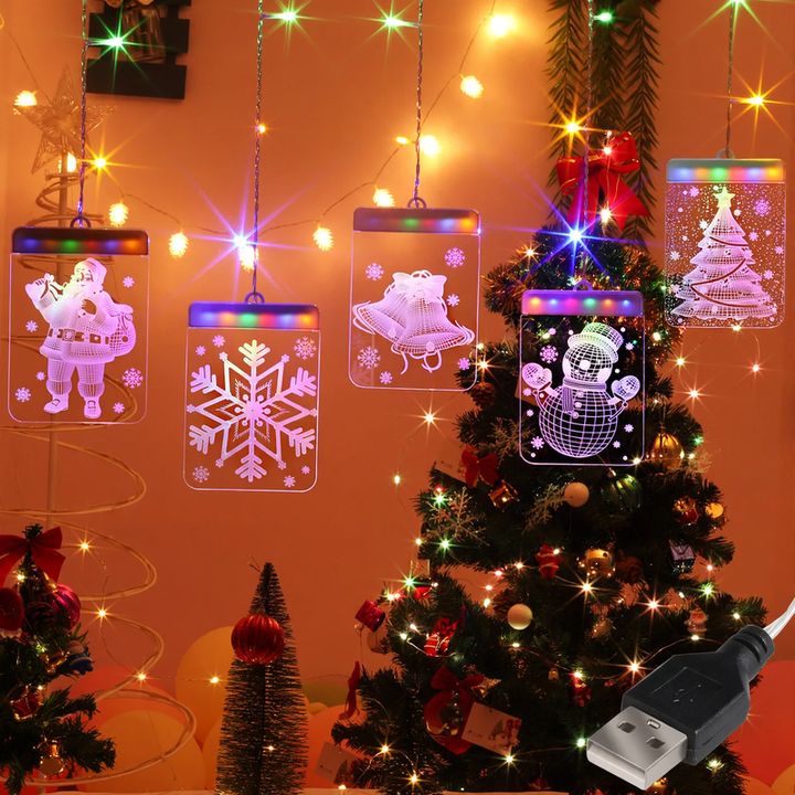 LED-Sternenlichterkette mit USB-Anschluss