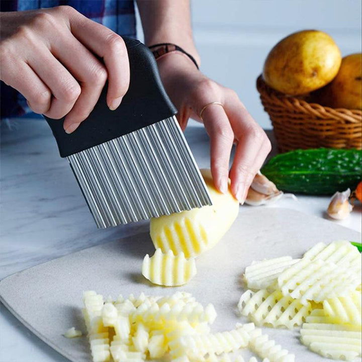 Wavy Blade Pommes Frites Schneider aus Edelstahl | Karnz