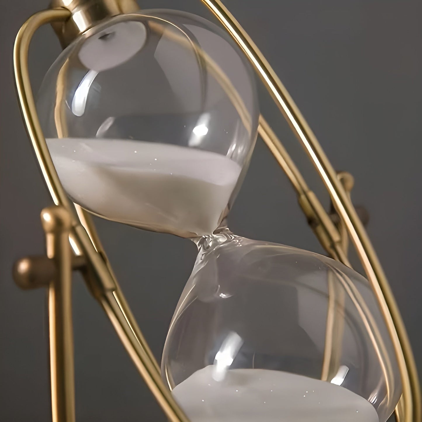Klassische Sanduhr zum Drehen – Dekorativ und Entspannend | Stilvolle Tischdekoration mit fließendem Sand | Karnz