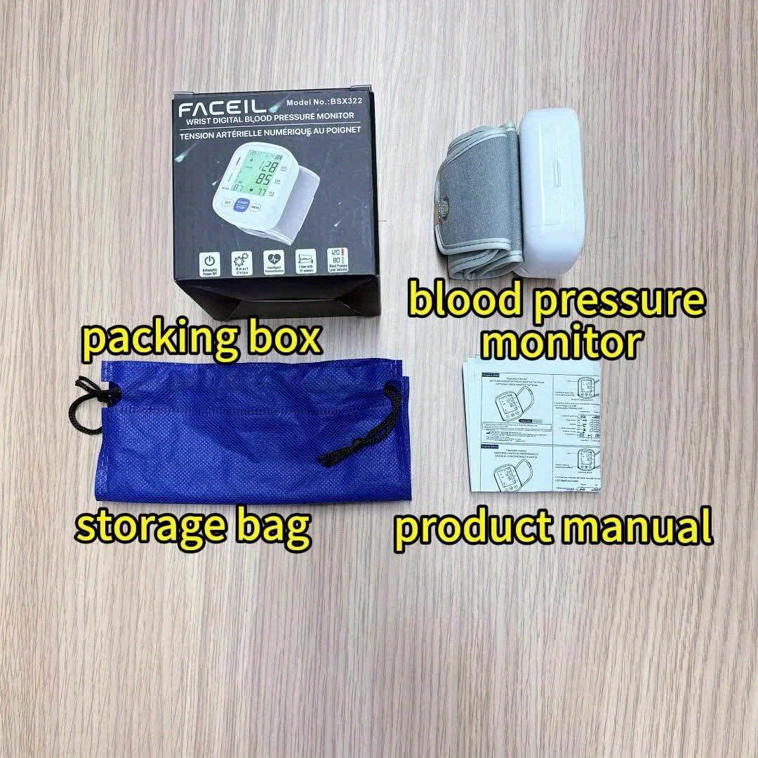 Handgelenk-Blutdruckmessgerät mit beleuchtetem Display | Karnz