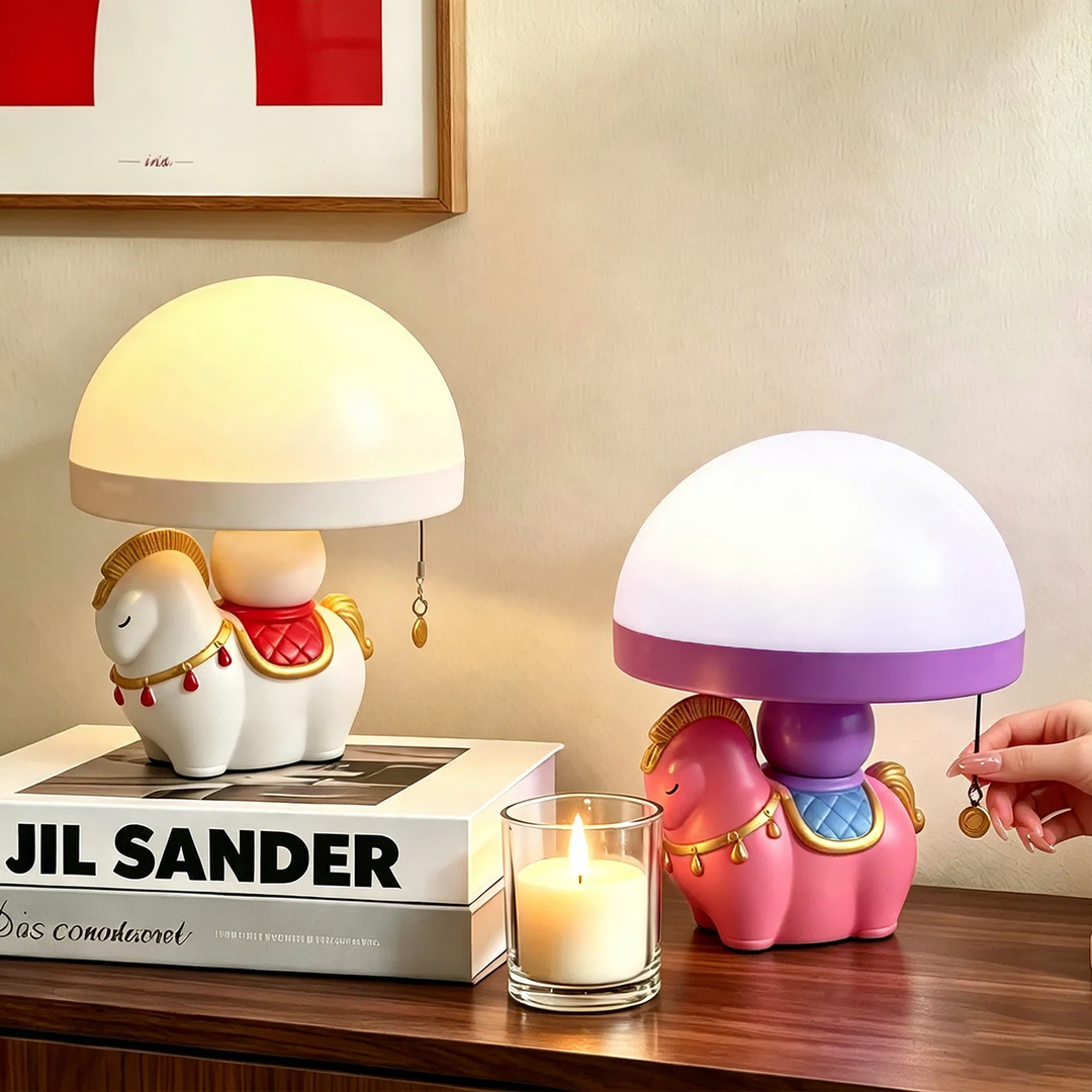 Niedliche Pferd-Qualle Tischlampe