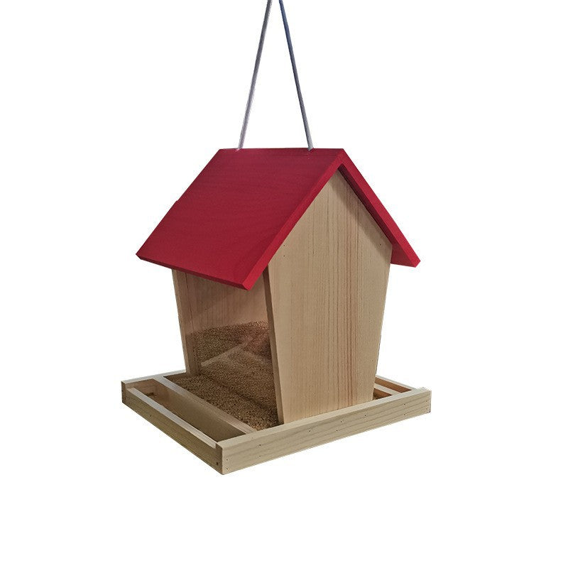 Holz-Vogel-Futterstation zum Aufhängen