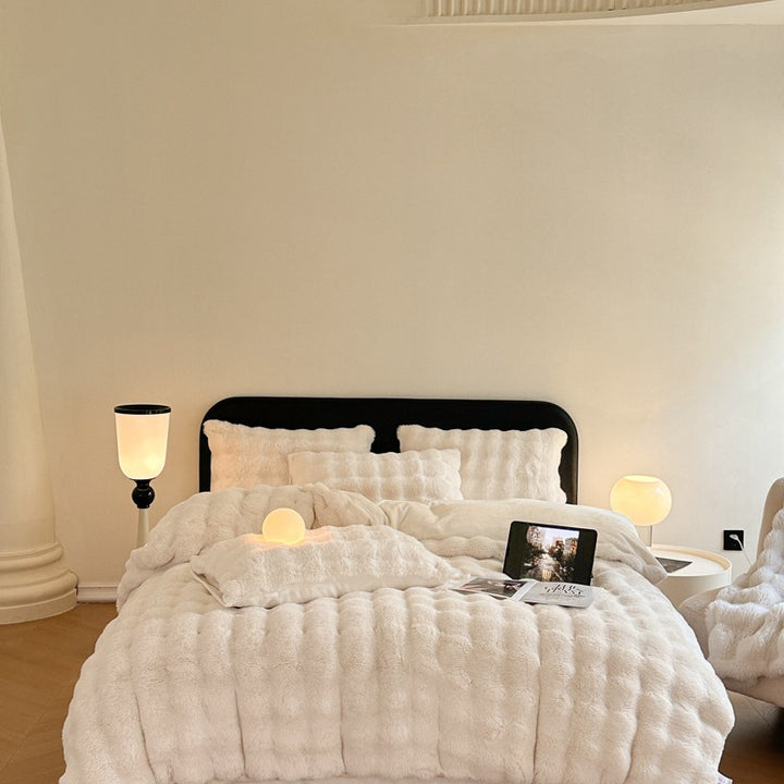 Milchfaser-Fleece Bettwäsche-Set, extra warm