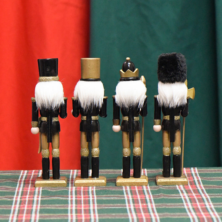 Nussknacker-Soldaten-Set, 18 cm, 4-teilig, Holz