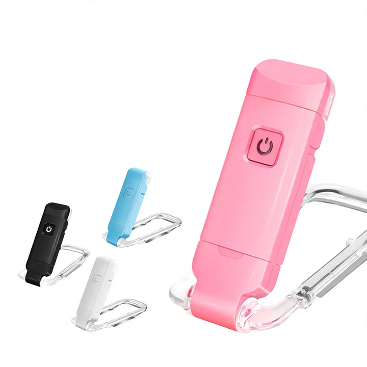 Kompakte USB-Klemmleuchte für Bücher, faltbar