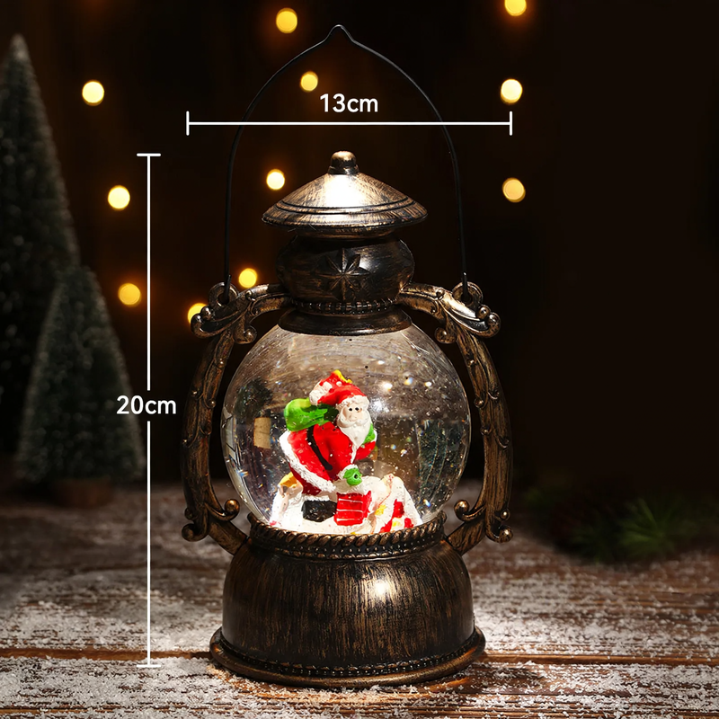 Dekorative Weihnachts-Öllampe im Retro-Stil