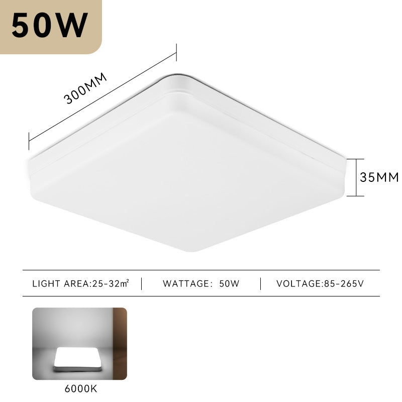 LED-Deckenleuchte, quadratisch oder rund