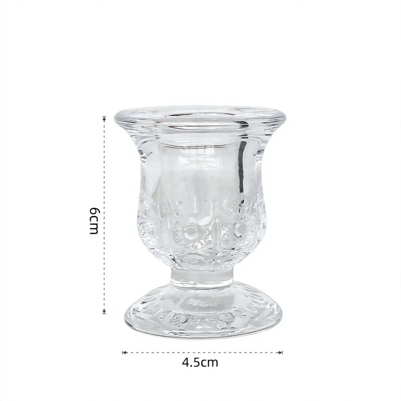 Glas-Kerzenhalter im europäischen Stil