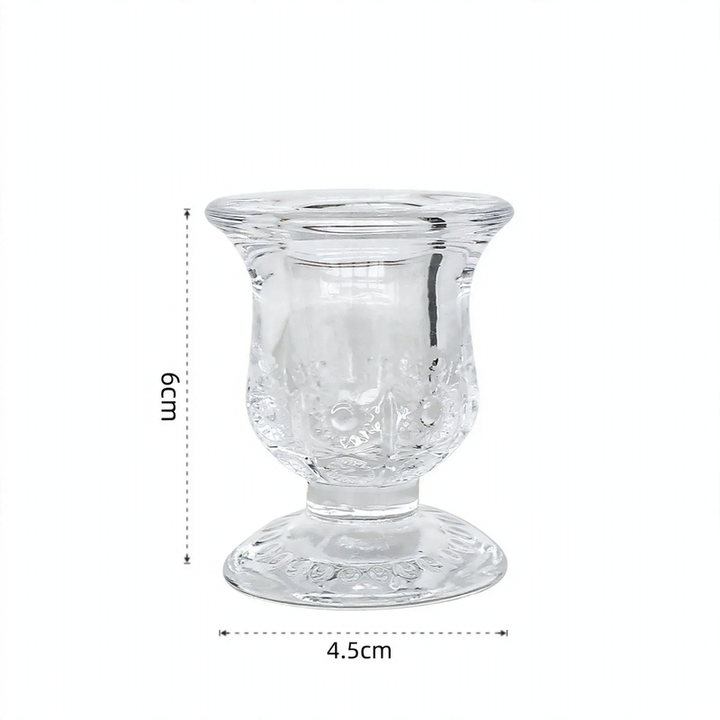 Glas-Kerzenhalter im europäischen Stil