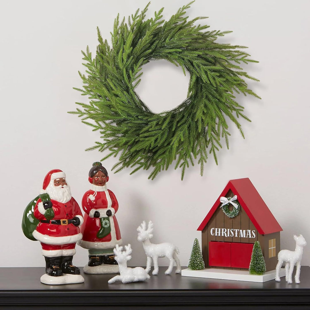 Künstlicher Norfolk-Tannenkranz für die Weihnachtsdekoration