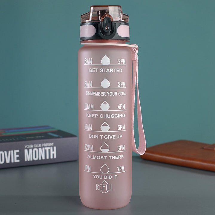 PC-Sportflasche mit Strohhalm, 1000 ml