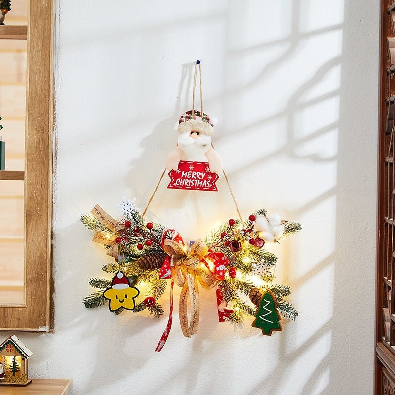 Weihnachtskranz mit Natur-Elementen, europäischer Stil