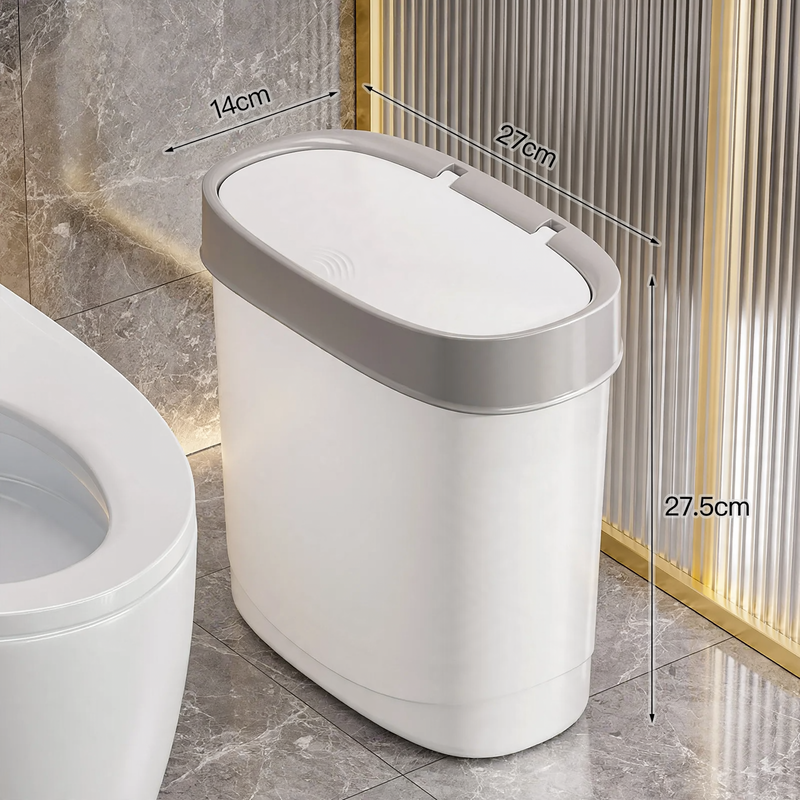 Abfallbehälter, oval, mit Deckel, 12 L