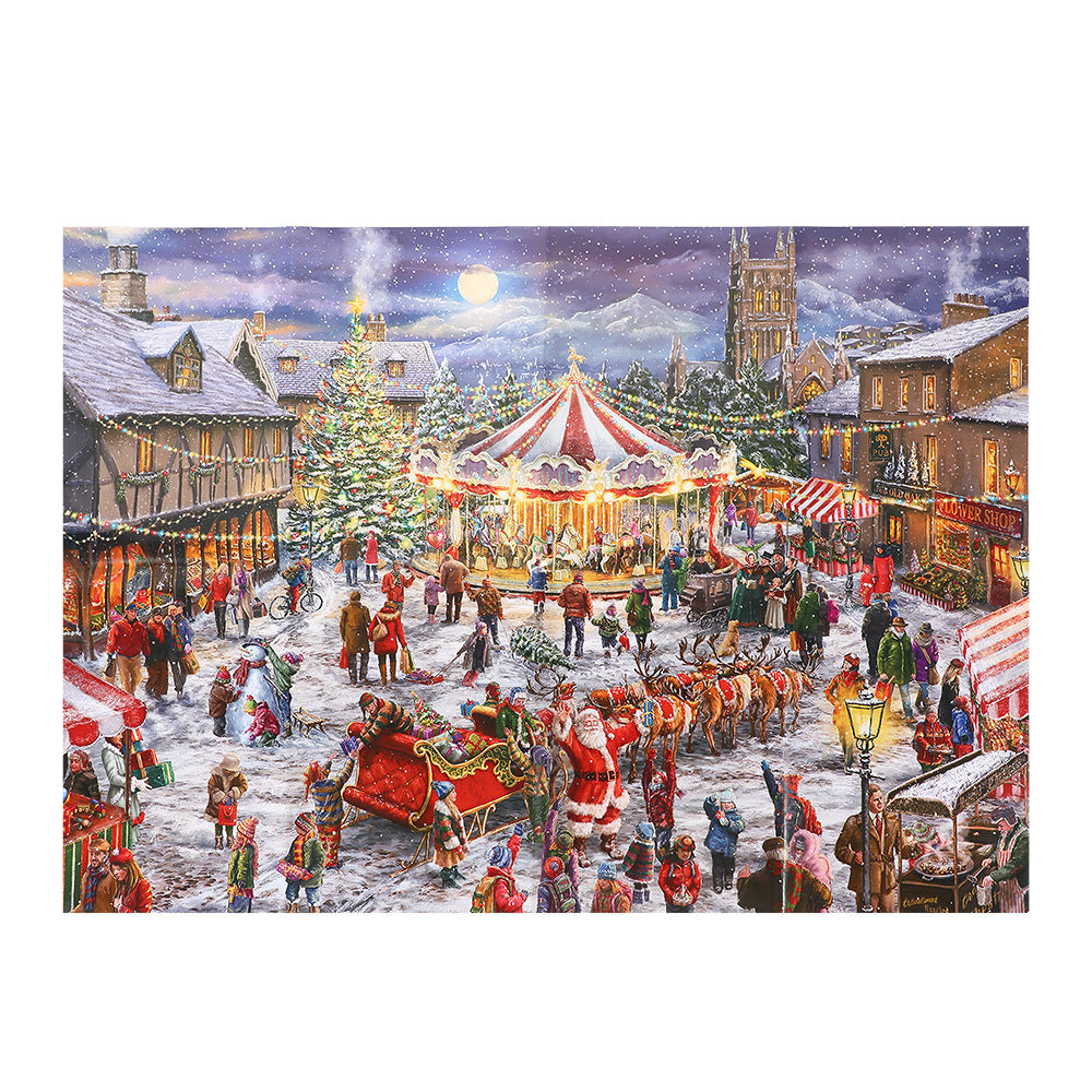 Weihnachts-Puzzle-Adventskalender mit 24 Türchen