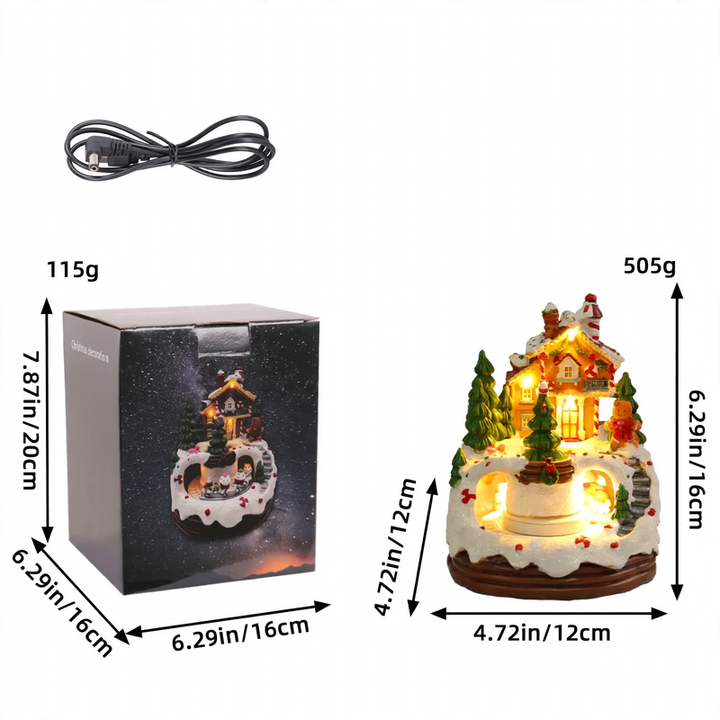 Beleuchtetes Musikhaus mit Nachtlichtfunktion