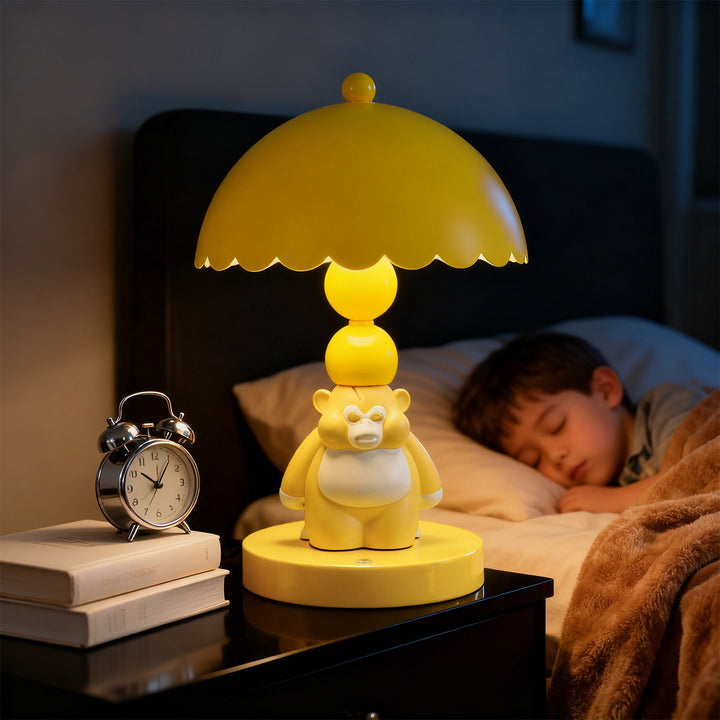 Affe Tischlampe, ABS, gelb, Touchbedienung