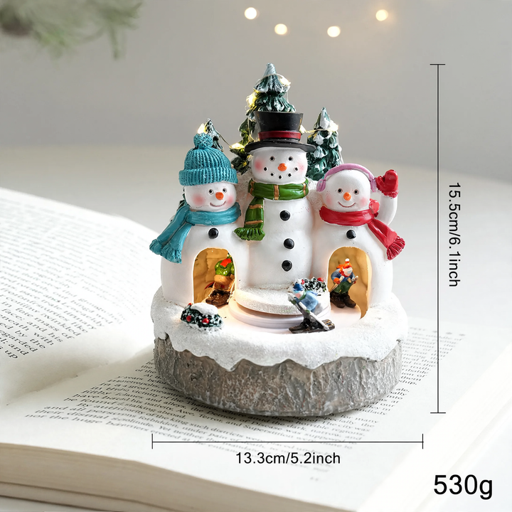 Dekorative Weihnachts-Spieluhr mit Beleuchtung
