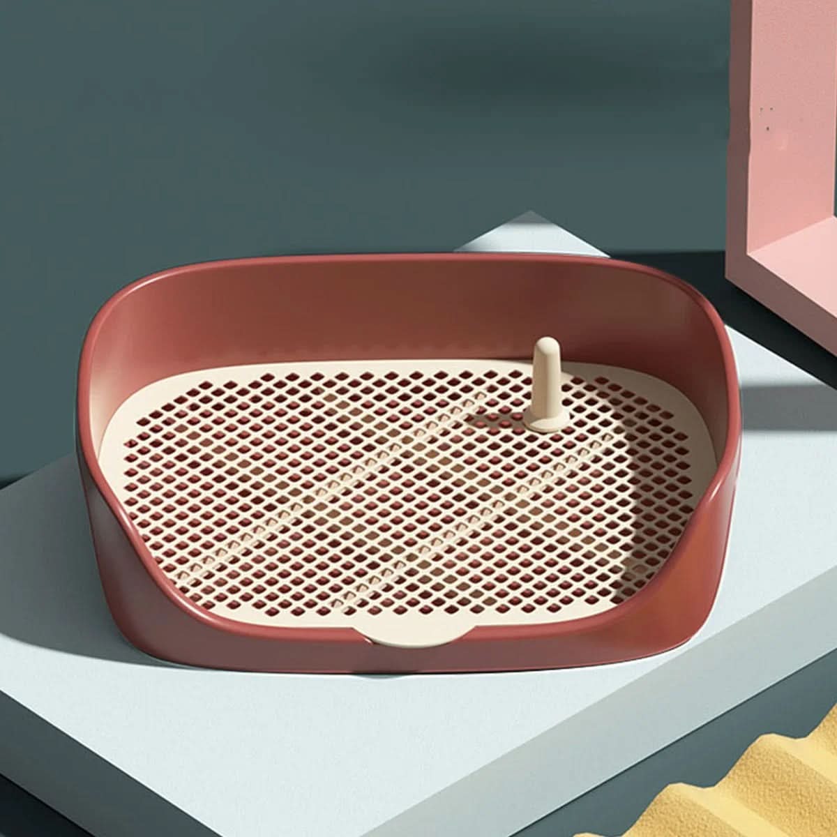 Welpen-Toilettentrainer mit Spritzschutzrand