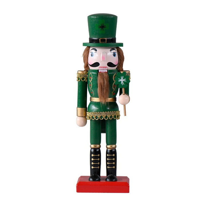 Dekorativer Nussknacker, 25 cm, Grün