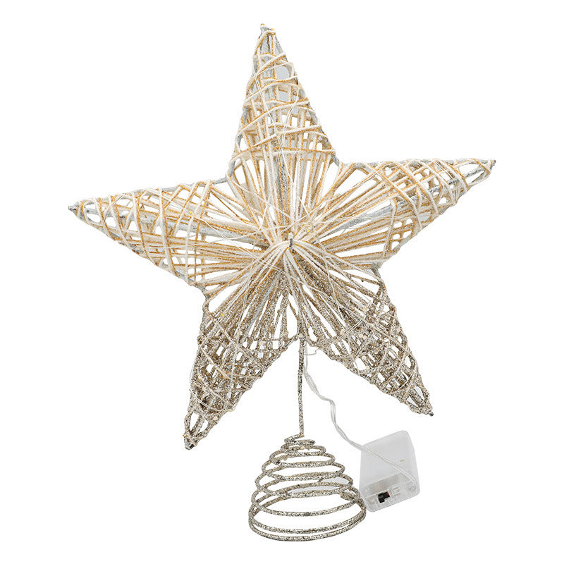 Weihnachtsbaum-Spitze Stern mit LED-Beleuchtung