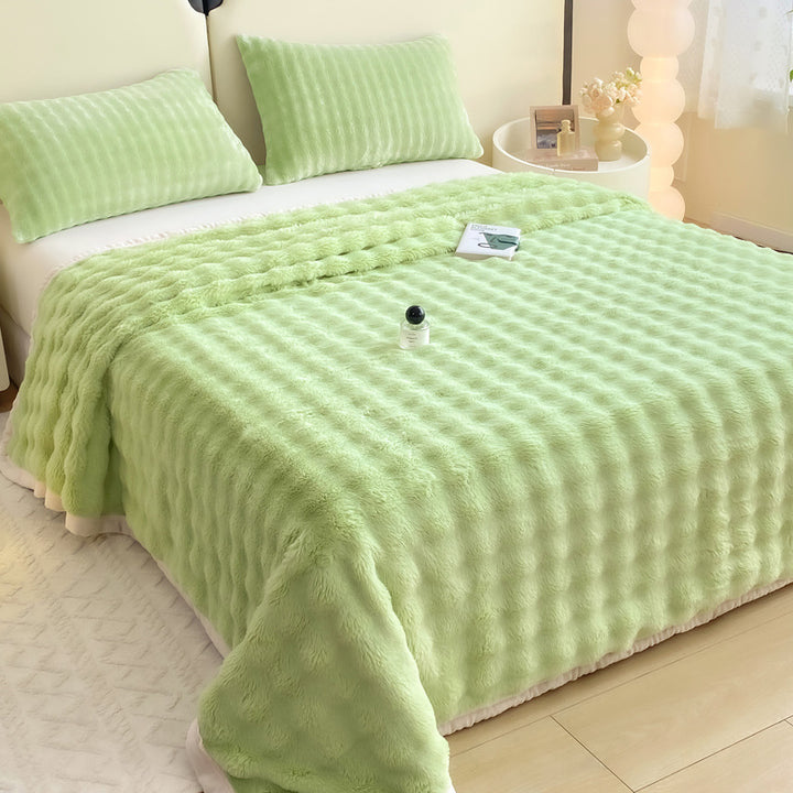 Weiches Bettlaken aus Milchfaser-Fleece, 180x200-220cm