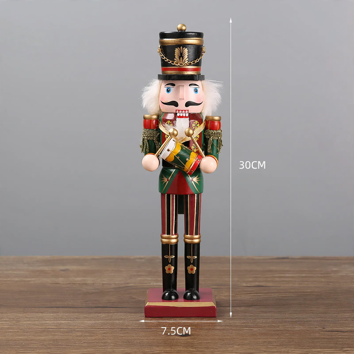 Nussknacker-Figur aus Kiefernholz, europäischer Stil