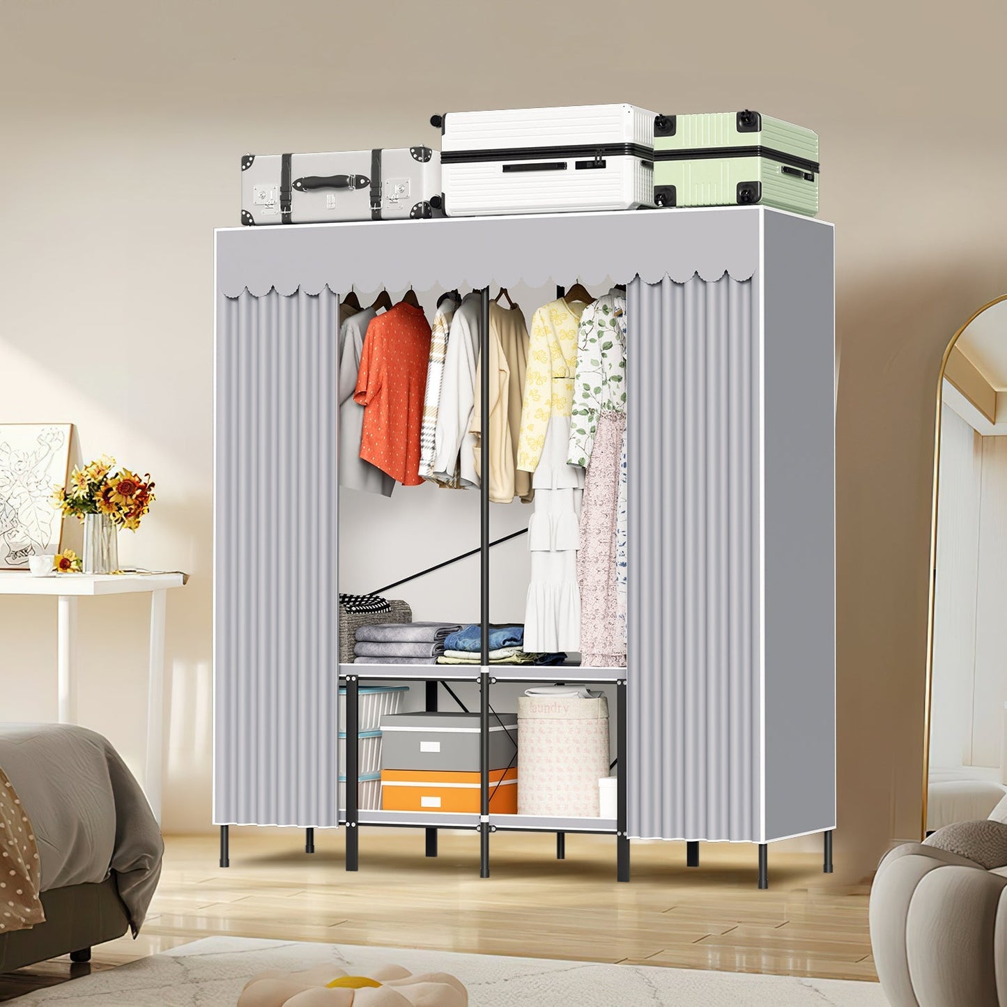 Klappbarer Kleiderschrank Schlafzimmerschrank | Karnz