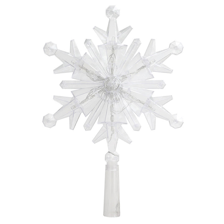 LED-Weihnachtsbaumspitze, Stern-Design, 20 cm