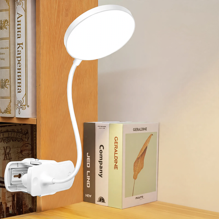 LED-Klemmlampe für Studium und Lesen