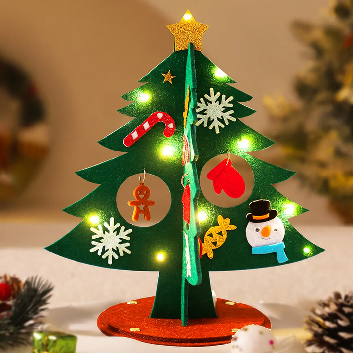DIY-Weihnachtsbaum aus Stoff zum Basteln
