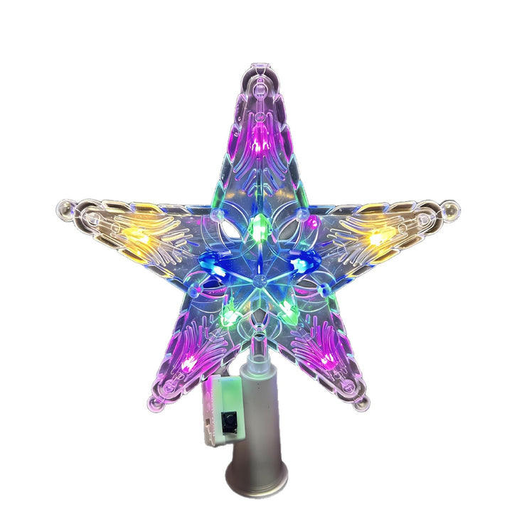 LED-Weihnachtsbaumspitze mit Stern-Design