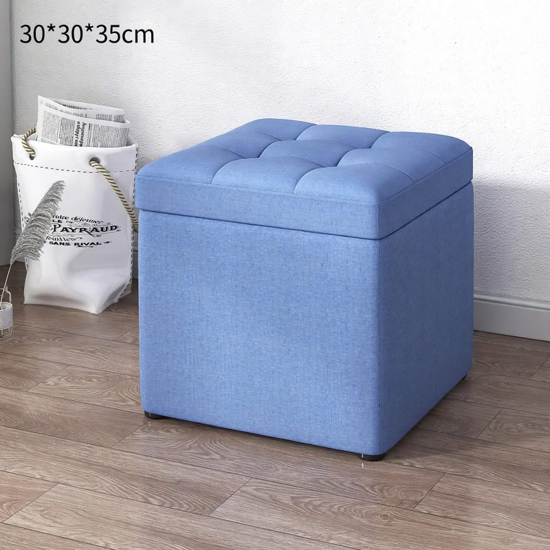 Stauraum-Hocker aus Holz, 30×30×35 cm, Modell S1873