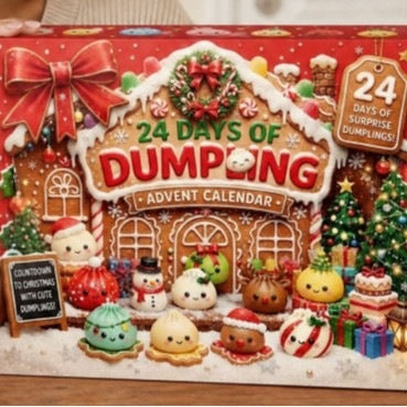 Weihnachts-Adventskalender mit sensorischen Dekofiguren