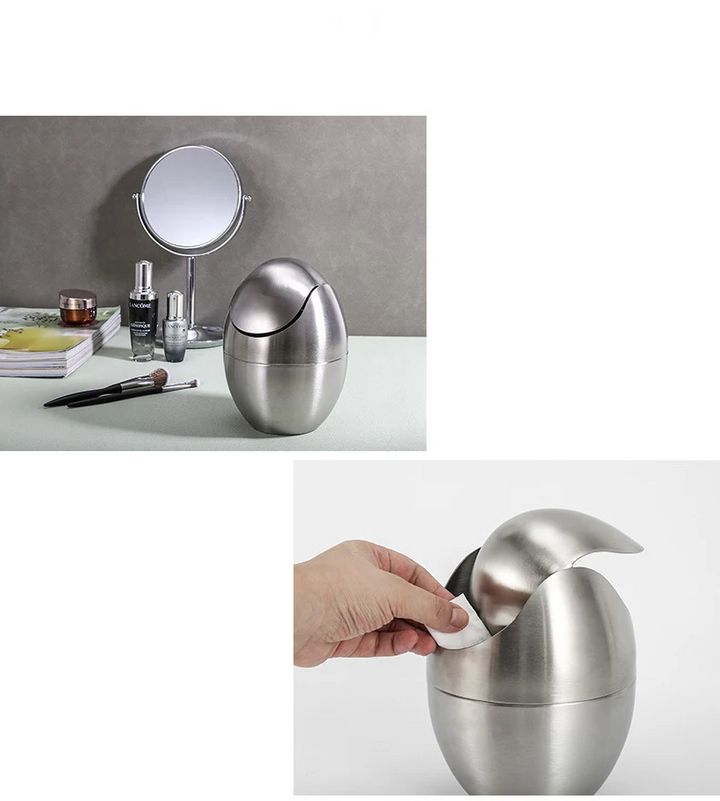 LuxBin Mini-Mülleimer aus Edelstahl Karnz